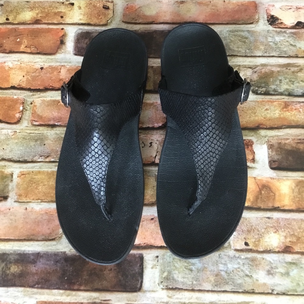 BLACK FITFLOPS SANDLES